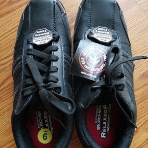 slip resistant sketcher memory foam shoe